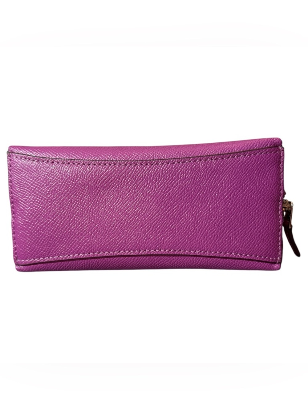 Coach Magenta Crossgrain Leather Cosmetic Pouch, Like New! 💜🩷 - Picture 5 of 14